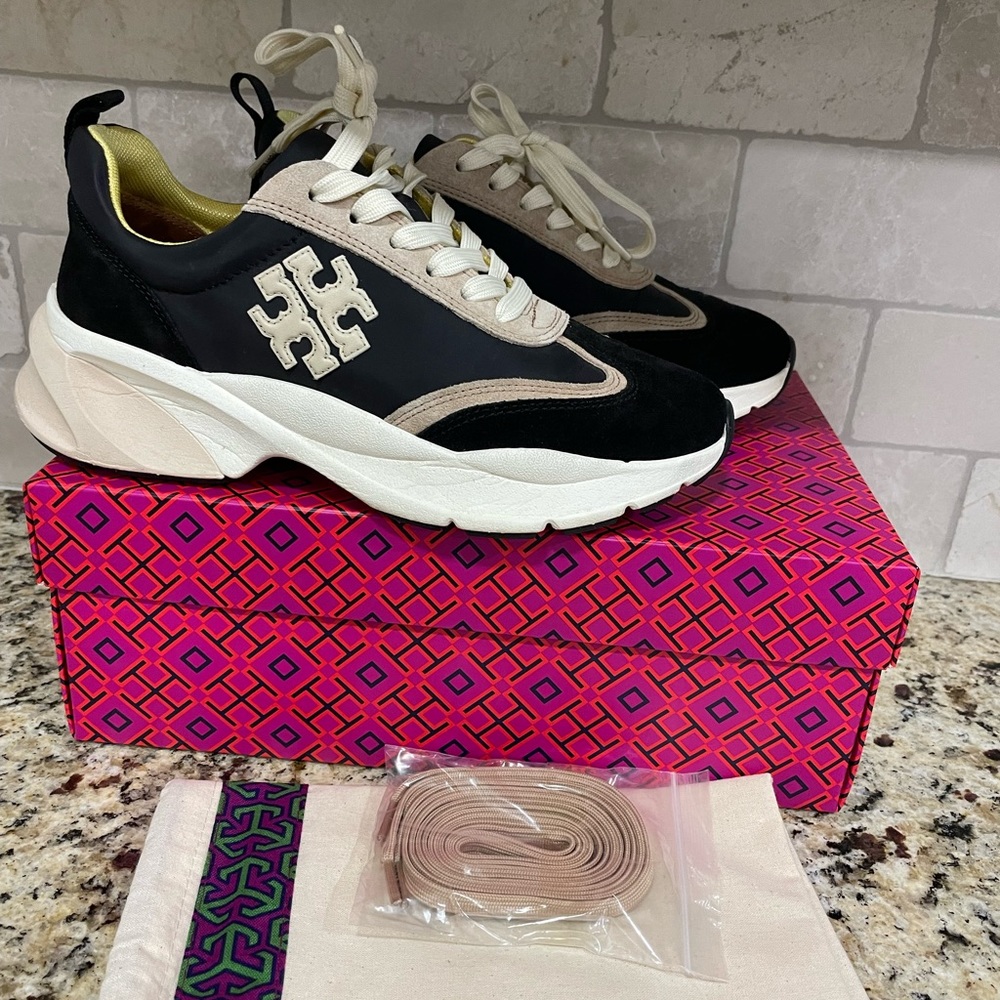 Tory Burch good luck trainers size 7.5. Euc. Worn twice. Sf/pf home